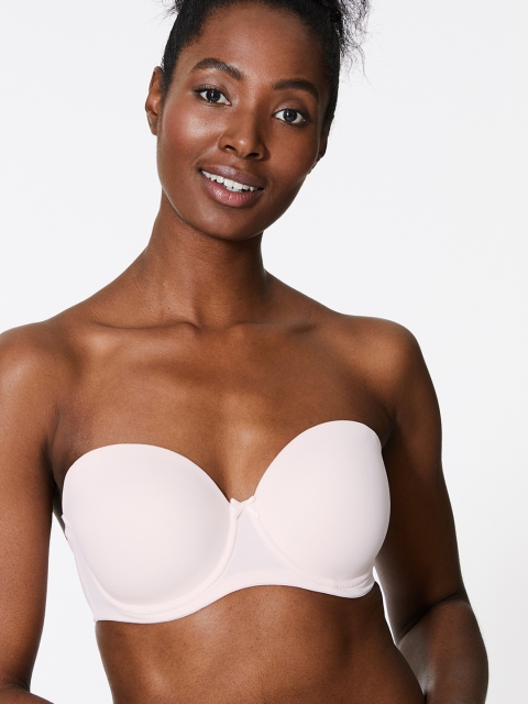 

Marks & Spencer Pink Solid Underwired Lightly Padded Everyday Bra T332964S
