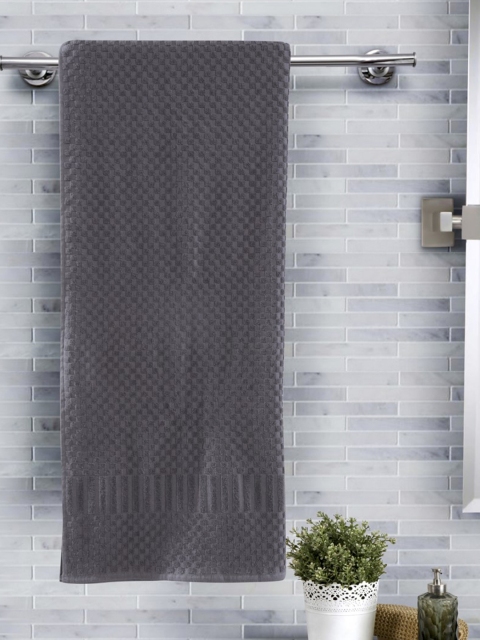 

MASPAR Unisex Grey Solid 550 GSM Cotton Bath Towel