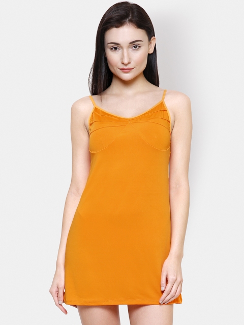 

Ms.Lingies Orange Solid Baby Doll