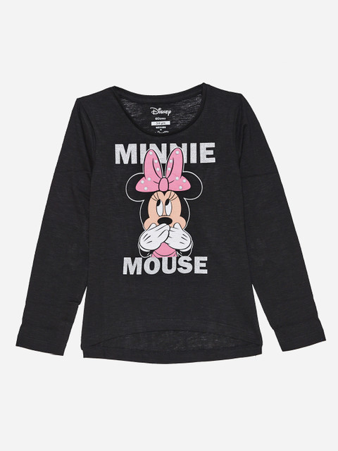 

Kids Ville Mickey & Friends featured Black Tshirt for Girls