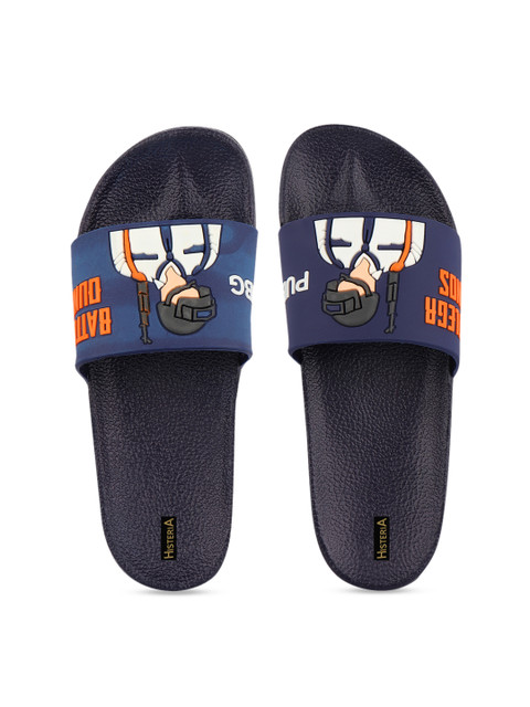 

Histeria Men Blue Printed Sliders