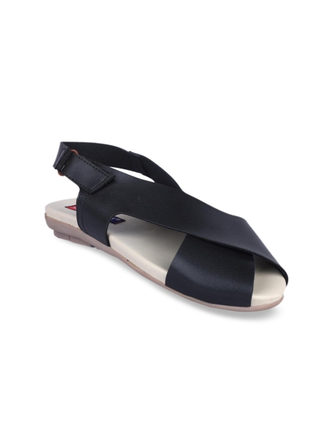 

MSC Women Black Solid Open Toe Flats