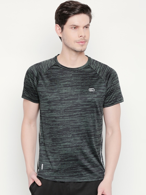 

Ajile by Pantaloons Men Green & Black Printed Round Neck T-shirt