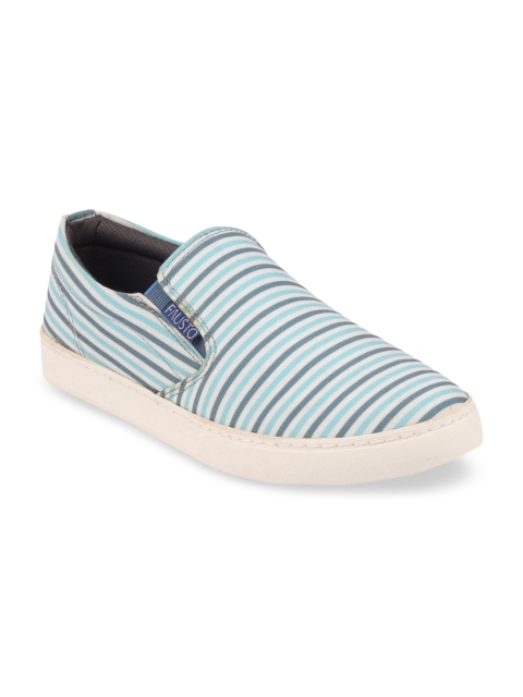 

FAUSTO Men Blue Slip-On Lightweight Sneakers