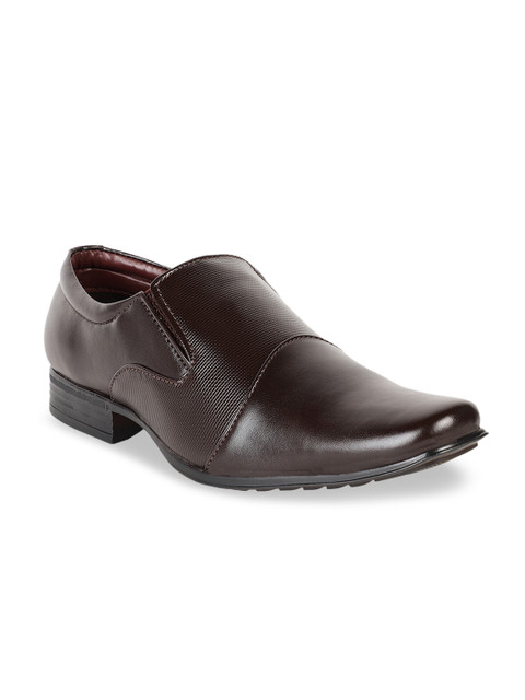 

Respiro Men Brown Solid Formal Slip-On Shoes