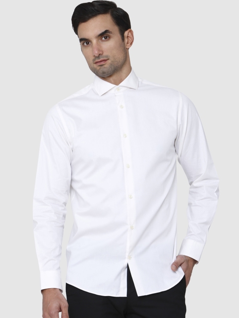 

SELECTED Men White Regular Fit Solid Casual Shirt