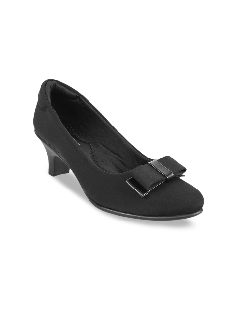 

Metro Women Black Solid Pumps