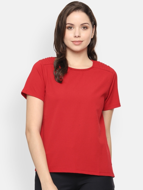 

Allen Solly Woman Red Solid Top