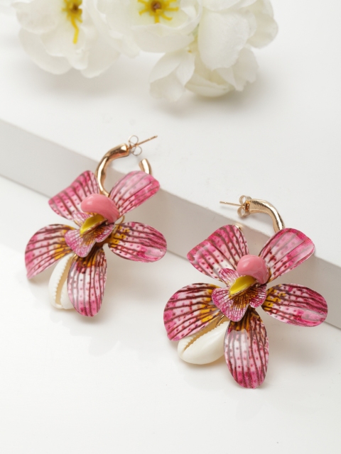 

AVANT-GARDE PARIS Lavender Floral Drop Earrings