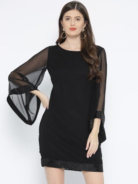 

MABISH by Sonal Jain Women Black Sheath Dress