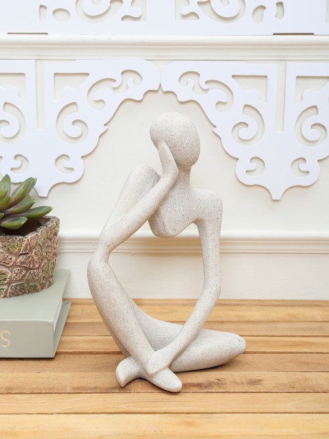 

TAYHAA Beige Pondering Over Statue