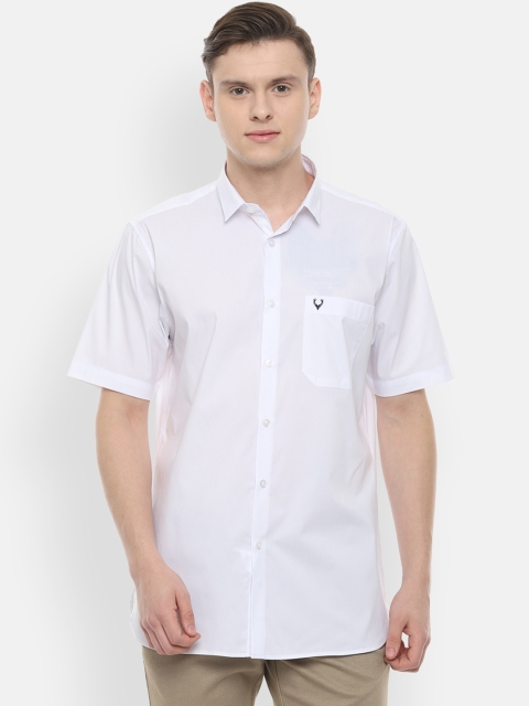 

Allen Solly Men White Slim Fit Solid Casual Shirt
