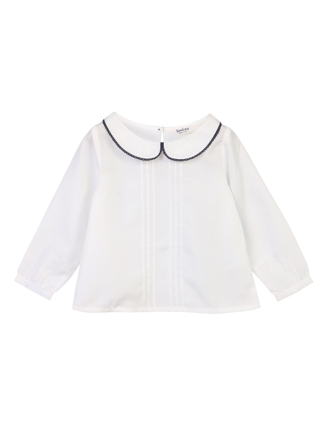 

Beebay Girls White Solid Shirt Style Top