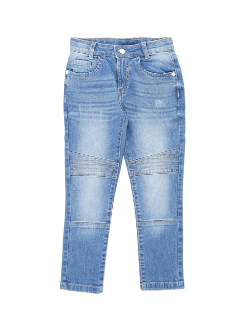 

Pantaloons Junior Boys Blue Tapered Fit High-Rise Clean Look Jeans