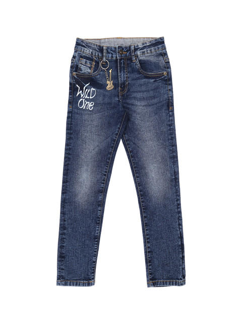 

Pantaloons Junior Boys Blue Tapered Fit High-Rise Clean Look Jeans
