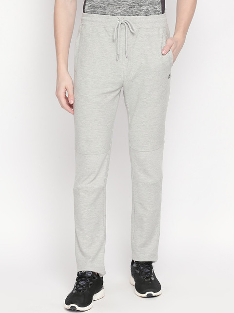 

Ajile by Pantaloons Men Grey Melange Solid Straight-Fit Trackpants