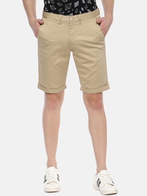 

Allen Solly Men Beige Solid Slim Fit Regular Shorts