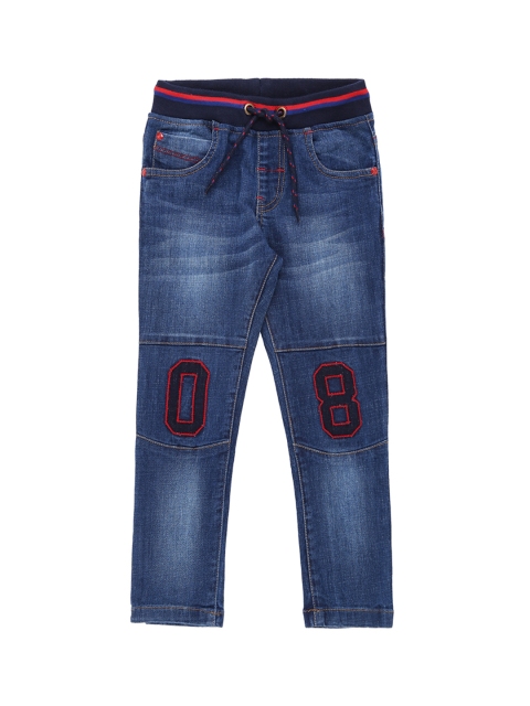 

Pantaloons Junior Boys Blue Tapered Fit High-Rise Clean Look Jeans