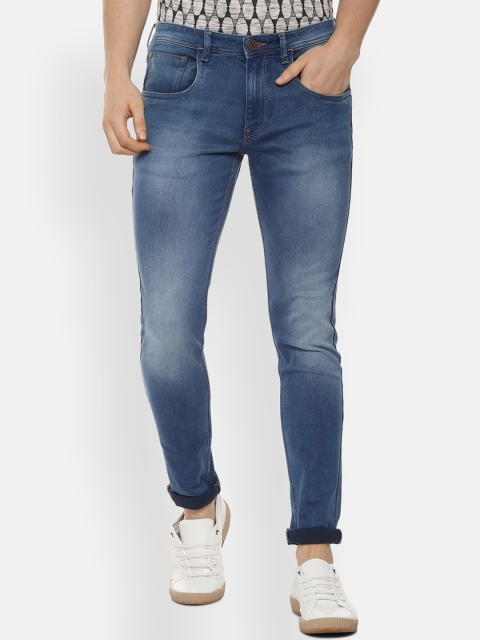 

V Dot Men Blue Slim Fit Mid-Rise Clean Look Stretchable Jeans