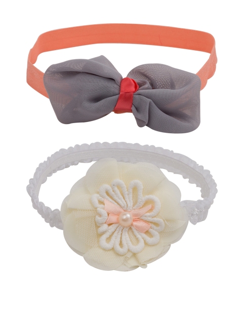 

Golden Peacock Girls Multicoloured Set of 2 Hairbands, Multi