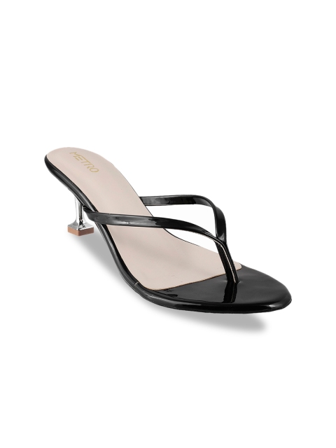 

Metro Women Black Solid Heels
