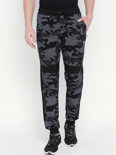 

Ajile by Pantaloons Men Black Camouflage Slim-Fit Joggers