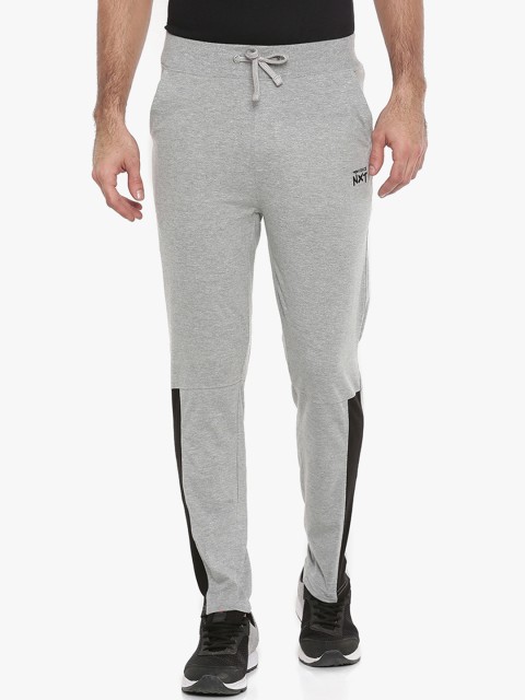 

Force NXT Men Grey Melange Solid Slim-Fit Trackpants
