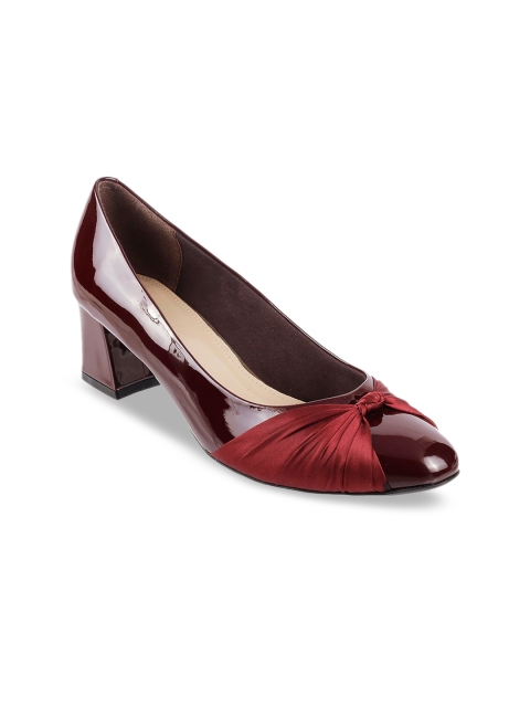 

Mochi Women Maroon Solid Pumps
