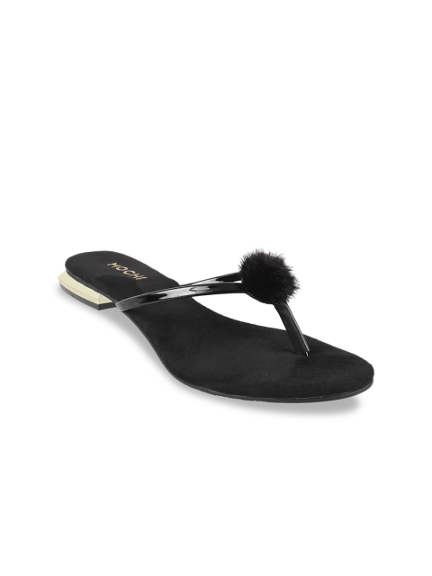 

Mochi Women Black Solid Sandals