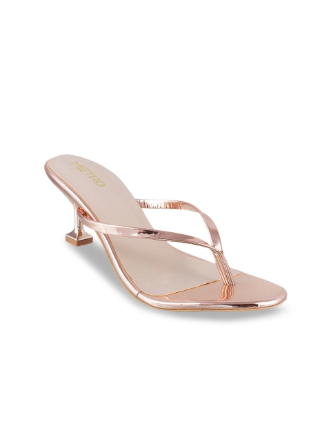 

Metro Women Beige Solid Sandals
