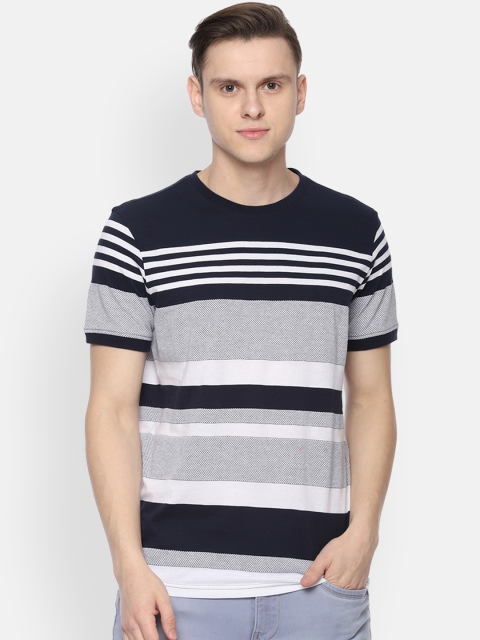 

Van Heusen Sport Men Grey Striped Round Neck T-shirt