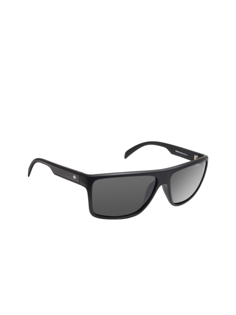 

David Blake Unisex Polarised Rectangle Sunglasses SGDB1840x3002C2, Grey