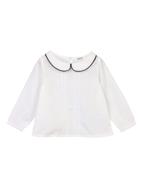 

Beebay Girls White Solid Shirt Style Top