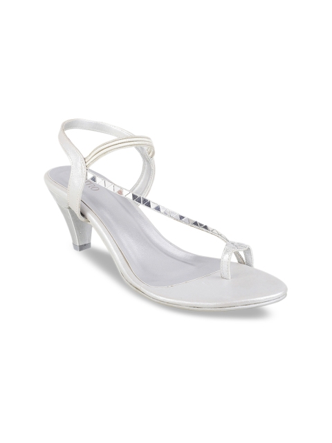 

Metro Women Silver-Toned Solid Heels