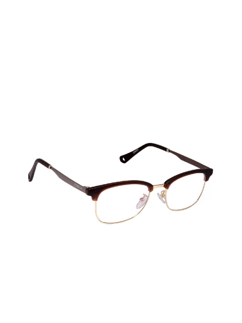 

Cardon Unisex Brown & Gold-Toned Full Rim Browline Frames NEWCD1251
