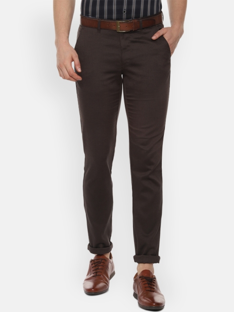 

Van Heusen Sport Men Brown Slim Fit Solid Regular Trousers
