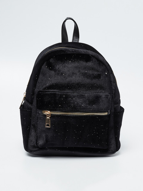 

Ginger by Lifestyle Women Black Shimmer Detail Backpack