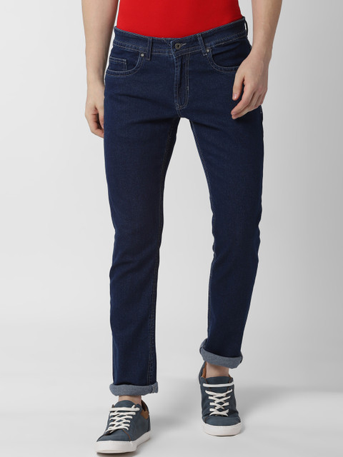 

Peter England Casuals Men Navy Blue Skinny Fit Mid-Rise Clean Look Stretchable Jeans