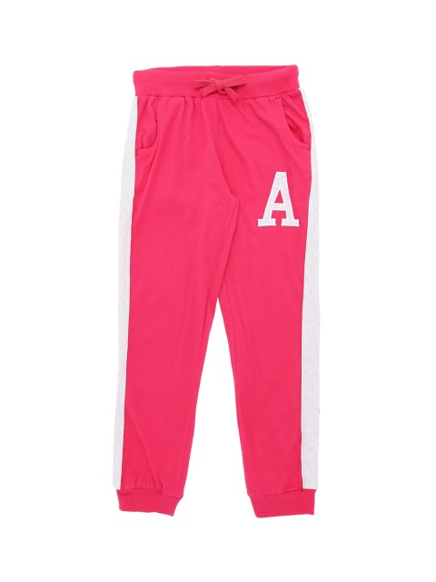 

Pantaloons Junior Girls Pink Solid Straight-Fit Joggers