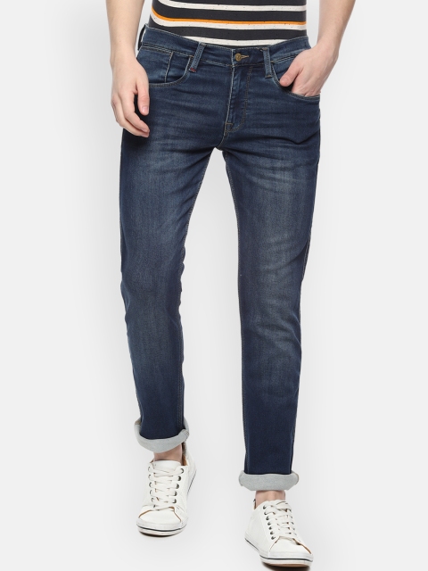 Solly Jeans Co. Men Blue Slim Fit Mid-Rise Clean Look Stretchable Jeans