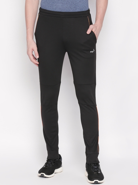 

FiTZ Men Black Solid Slim-Fit Joggers