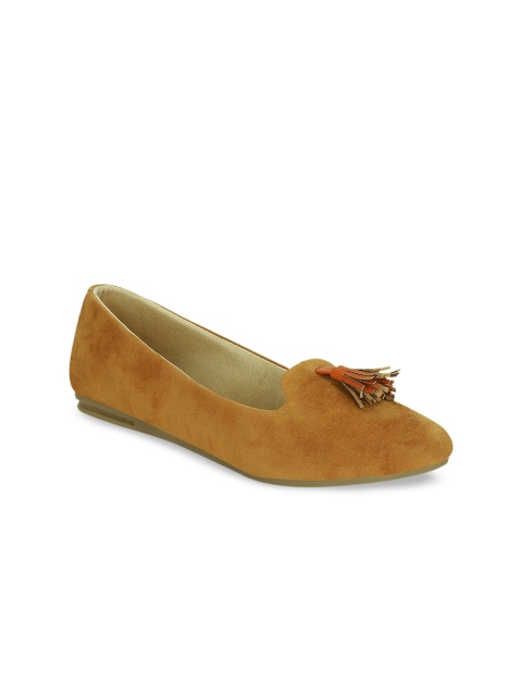 

Get Glamr Women Tan Brown Solid Ballerinas