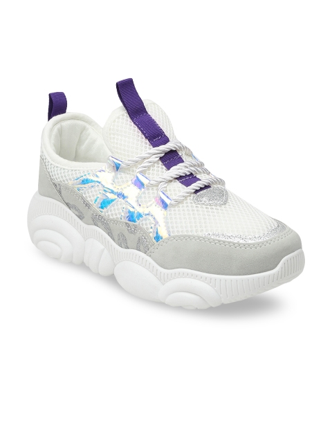 

VALIOSAA Women Grey & White Sneakers