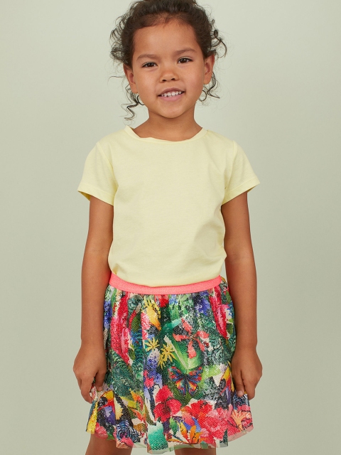 

H&M Girls Multicoloured Sequinned Skirt, Multi