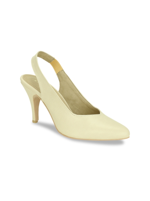 

Get Glamr Women Beige Solid Pumps