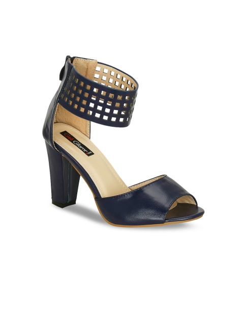 

Get Glamr Women Navy Blue Solid Heels