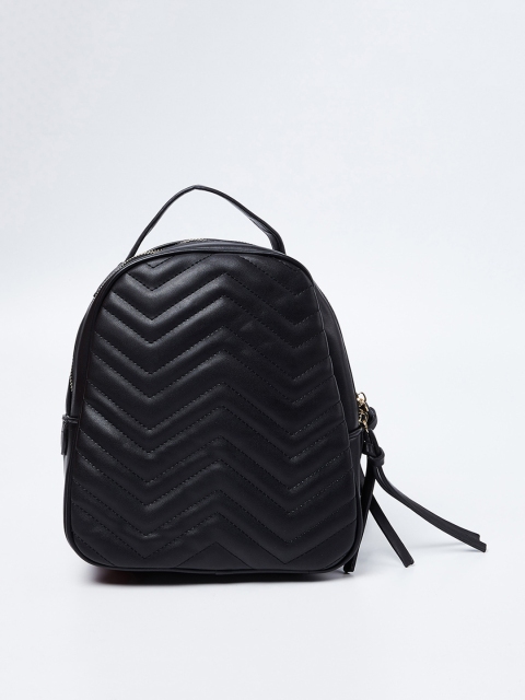 

Ginger by Lifestyle Women Black Textured Backpack