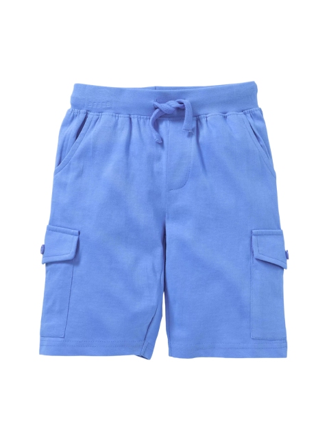 

KiddoPanti Boys Blue Solid Regular Fit Regular Shorts
