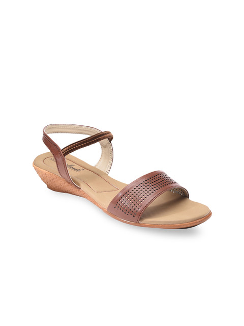 

Bruno Manetti Women Tan Brown Solid Open Toe Flats