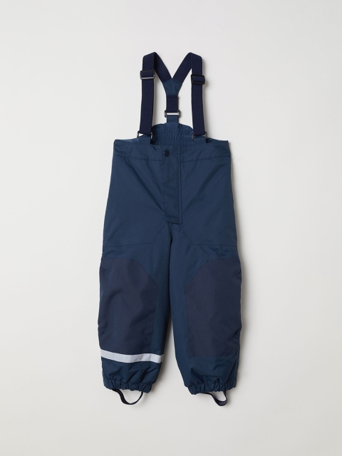 

H&M Boys Blue Solid Outdoor Trousers With Braces